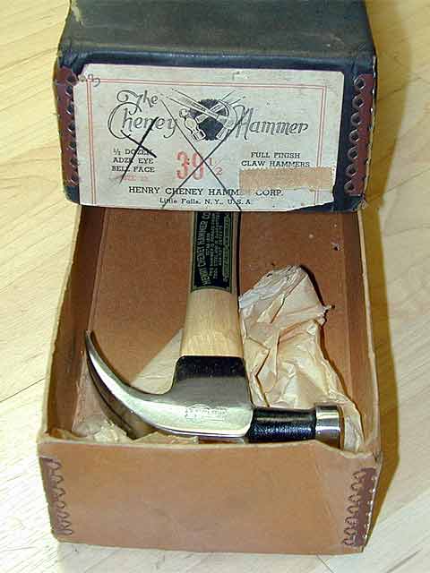 Henry Cheney Hammer Company Adz-Eye Finishing Hammer No. 39 1/2