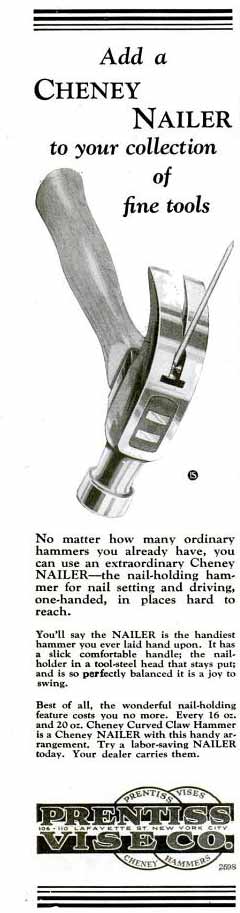 Cheney Nailer Advertisement Popular Science March 1929
