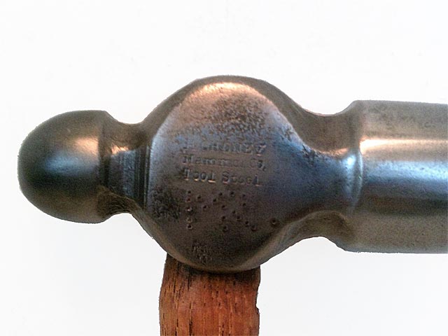 Pre 1917 Henry Cheney Hammer Company Ball Pein Hammer custom made for Pierce Arrow